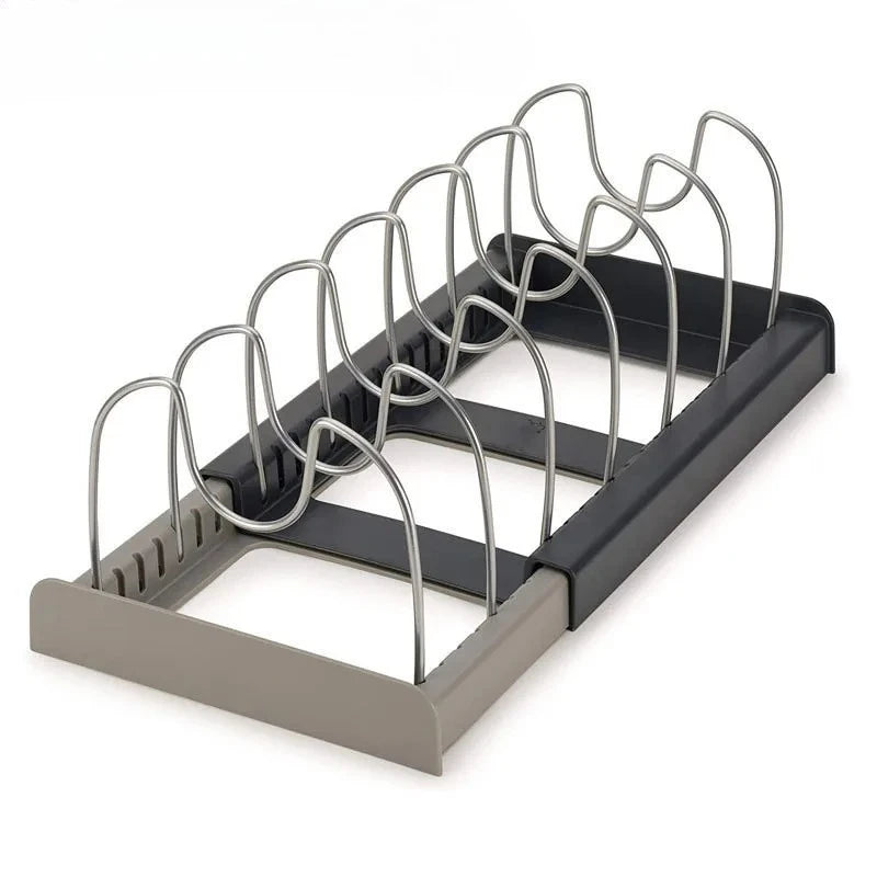 Extendable Pot Lid Holder & Pan Organizer