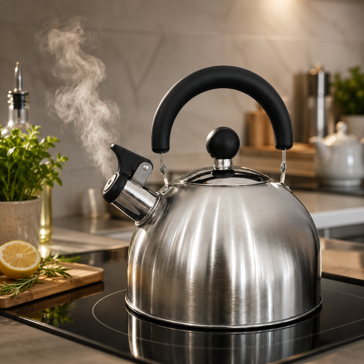 Whistling Kettle 2.5L Stainless Steel Induction