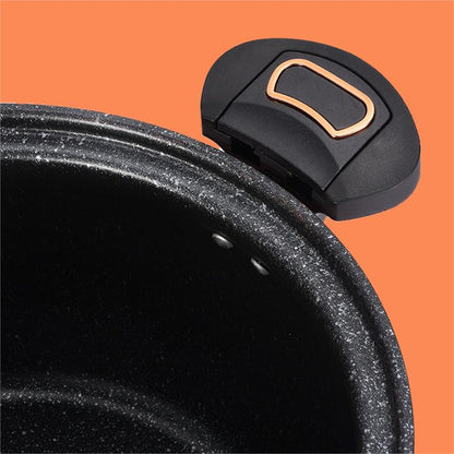 McRib Stone Micro Cooking Pot with Non-Stick Coating
