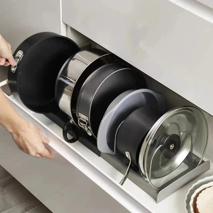 Extendable Pot Lid Holder & Pan Organizer