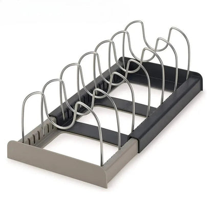 Extendable Pot Lid Holder & Pan Organizer