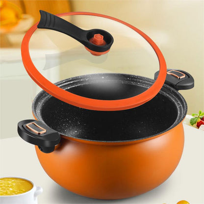 McRib Stone Micro Cooking Pot with Non-Stick Coating