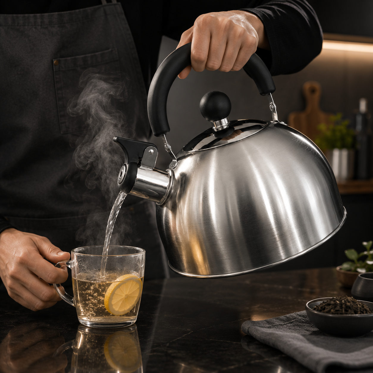 Whistling Kettle 2.5L Stainless Steel Induction