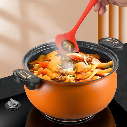 McRib Stone Micro Cooking Pot with Non-Stick Coating